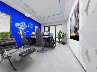 现代网吧网咖3D模型下载